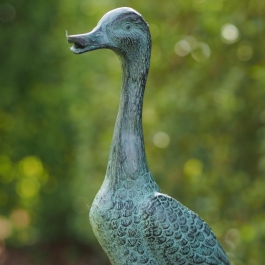 Bronzeskulptur Stehende Ente Kunsthandel Lohmann De