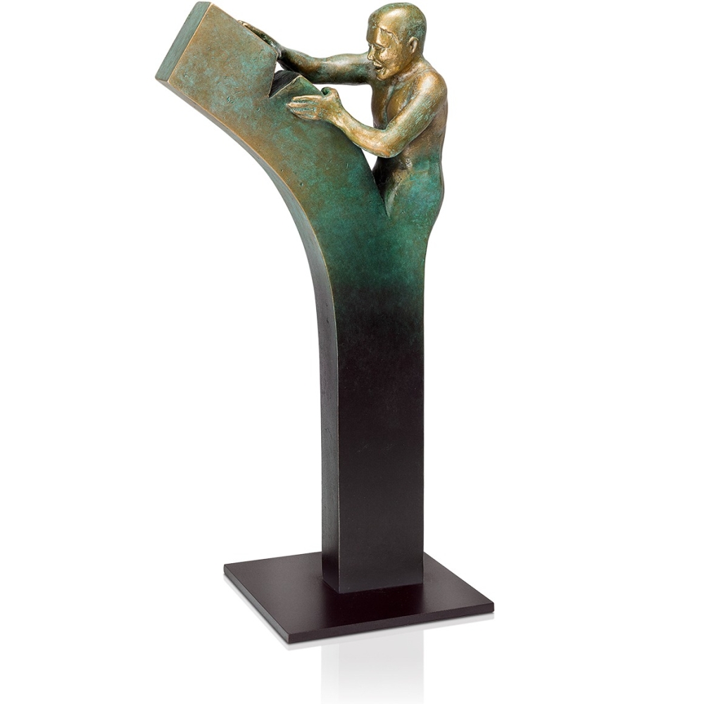 Edition Strassacker Bronzeskulptur Nichts Ist Unm Glich Kunsthandel