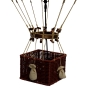 Authentic Models Ballonmodell / LED-Lampe "Jules Verne - Rot"