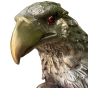 Bronzeskulptur "Wachender Adler auf Baumfragment"