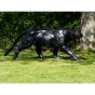 Bronzeskulptur "Panther in Angriffshaltung", lebensgroß