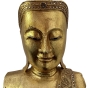 Buddha-Büste aus Holz - Mandalay Stil