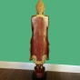 Buddhafigur aus Holz in Rot/Gold, Abhaya-Mudra, 180cm