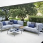 Cane-line Conic 2-Sitzer Sofa-Lounge in hellgrau