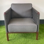 Cane-line Encore Loungesofa + Loungesessel als Set in bordeauxrot