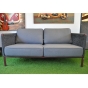 Cane-line Encore Loungesofa + Loungesessel als Set in bordeauxrot