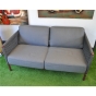 Cane-line Encore Loungesofa + Loungesessel als Set in bordeauxrot