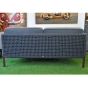 Cane-line Encore Loungesofa + Loungesessel als Set in bordeauxrot