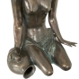 Bronzeskulptur "Alena Aktfigur" auf Wasserfallstein