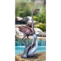 Edition Strassacker Bronzeskulptur "Pelikan und Flamingo"