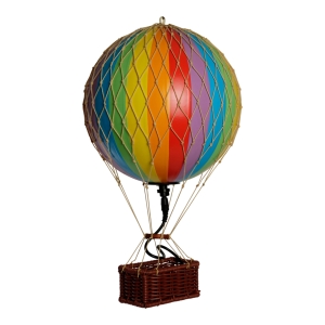 Authentic Models Ballonmodell / LED-Lampe "Travels Light - Regenbogen"