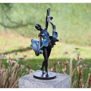 Bronzeskulptur "Ballerina in der Pirouette", groß