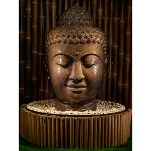 Wasserspiel Buddha-Kopf, 125cm