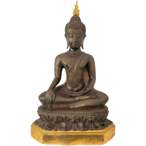 Sitzender Buddha aus Messing - 57cm - Einzelstück