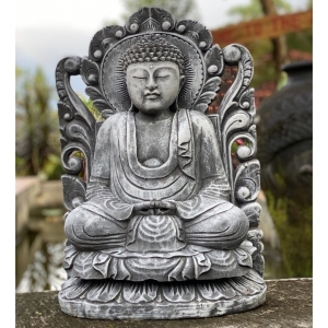 Steinrelief "Sitzender Buddha - Meditation"