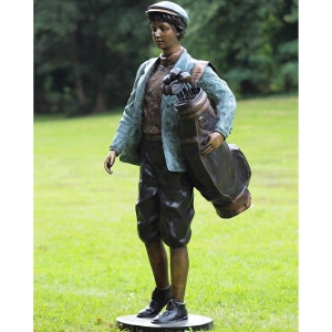 bronzefigur golfer