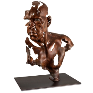 bronze-figur face to face jamie salmon