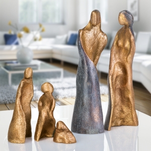 Edition Strassacker Bronzeskulptur "Familie (5-teilig)"