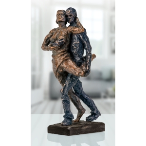Bronzeskulptur Tangopaar Sommer von Strassacker