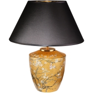 Goebel Porzellanlampe "Mandelbaum Gold, schwarz" von Vincent van Gogh