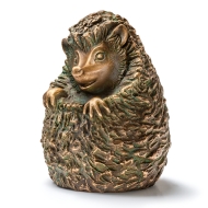 Edition Strassacker Bronzeskulptur "Igel, Kleiner Feigling"