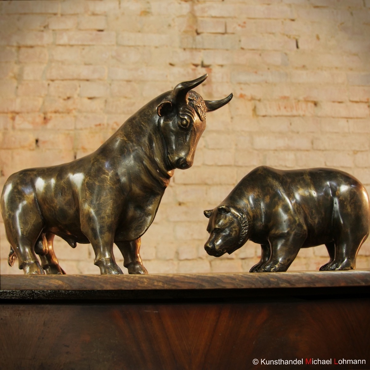 Bronzefigur Bulle und Bär - Börse
