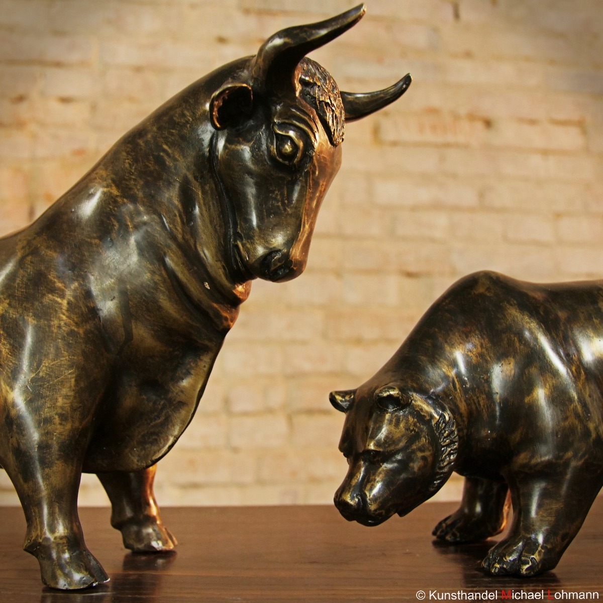 Bronzefigur Bulle und Bär - Börse