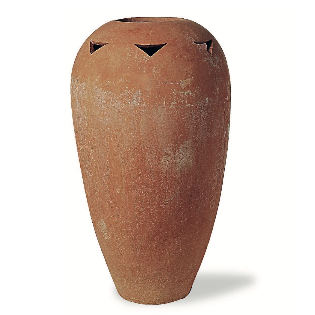 Vase, TonStudio rund, offen Terracotta