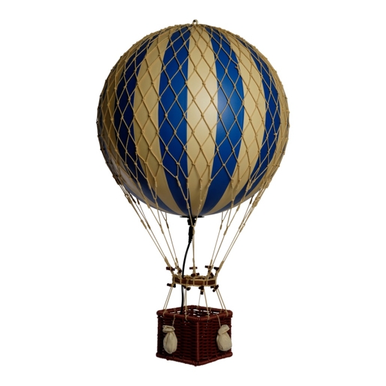 Authentic Models Ballonmodell / LED-Lampe "Royal Aero - Blau"