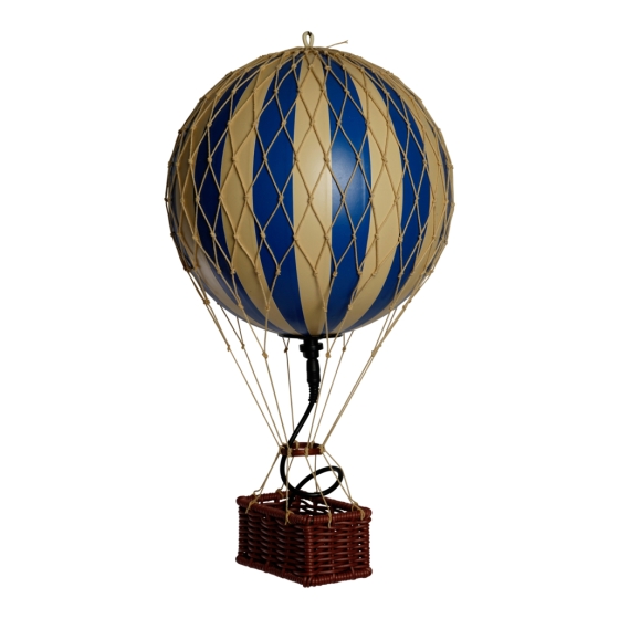 Authentic Models Ballonmodell / LED-Lampe "Travels Light - Blau"