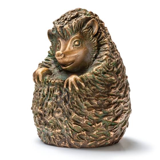 Edition Strassacker Bronzeskulptur "Igel, Kleiner Feigling"