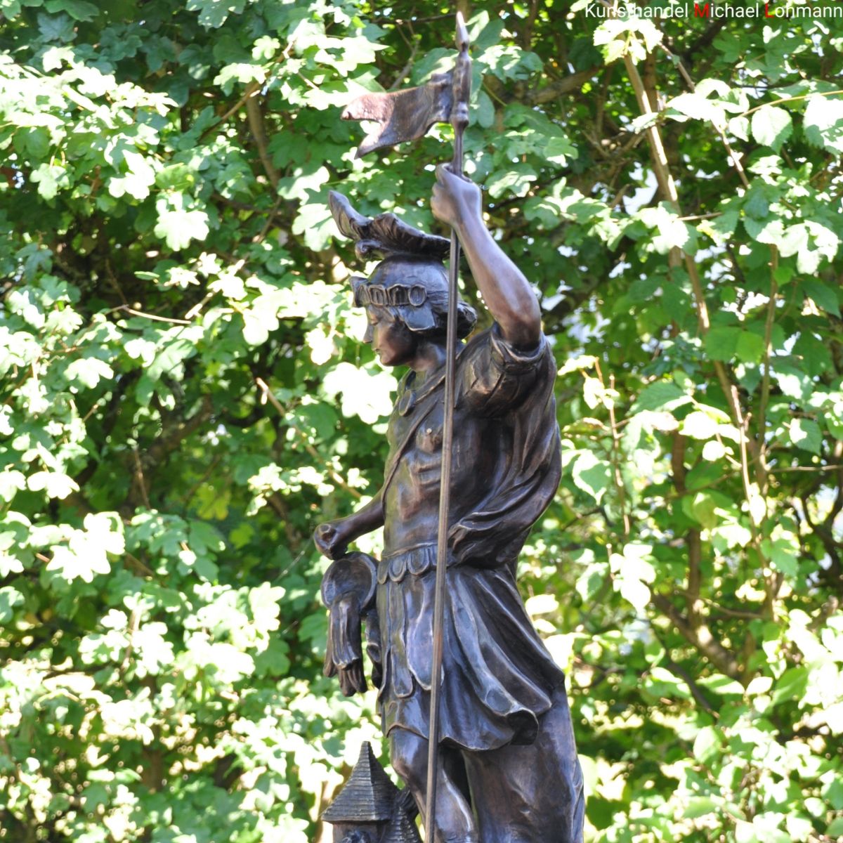 Bronzeskulptur Der Heilige Florian Von Lorch Bei Kunsthandel